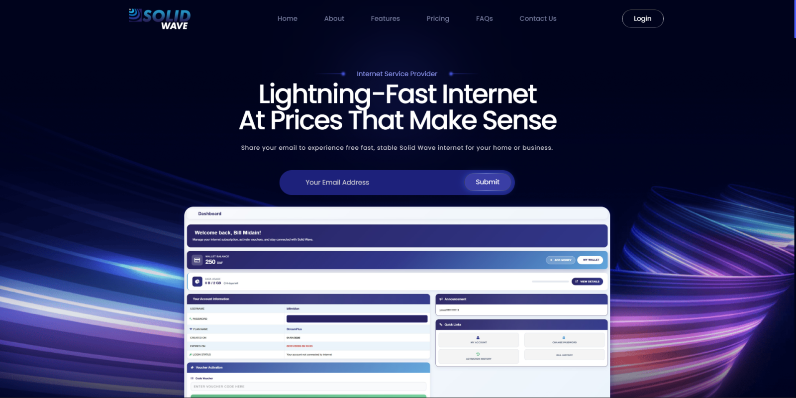 SolidWave ISP screenshot